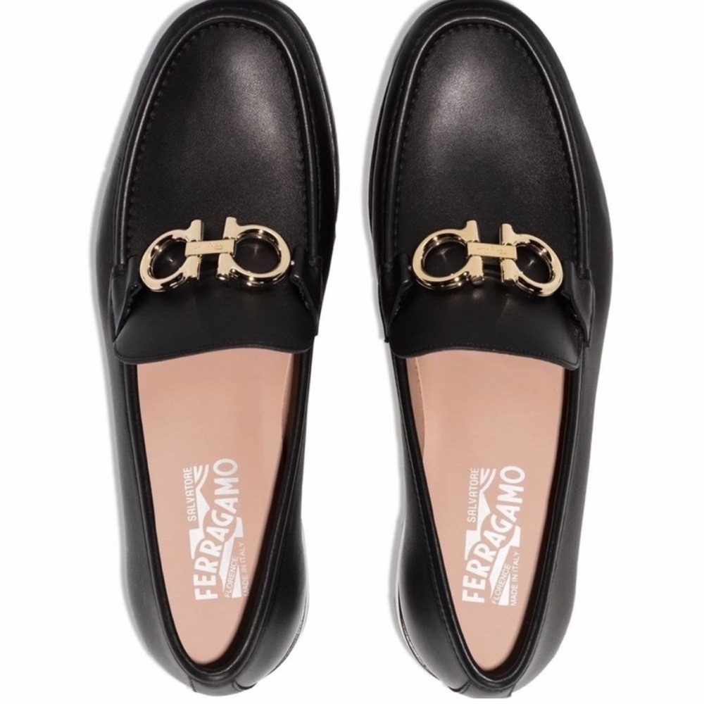 COPY - Men's Black Loafers with Gold Accent